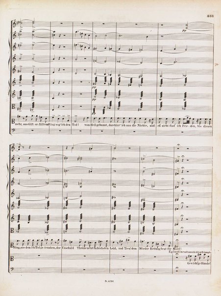 Euryanthe : grosse romantische Oper in drei Aufzügen / Dichtung von Helmine von Chezy ; geb: Freyinn von Klencke ; in Musik gesetzt von Carl Maria von Weber