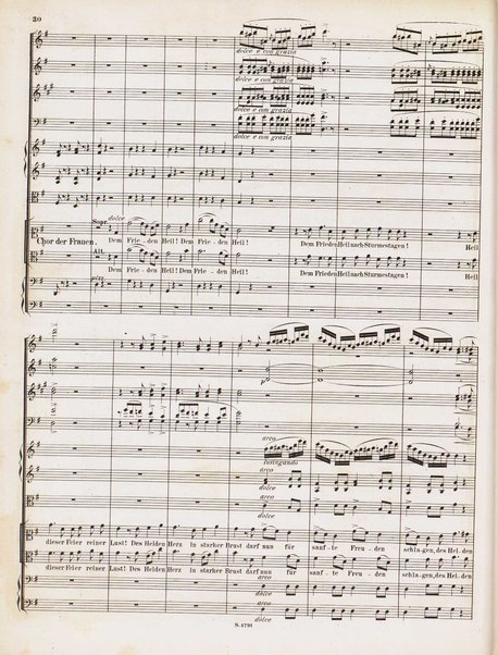 Euryanthe : grosse romantische Oper in drei Aufzügen / Dichtung von Helmine von Chezy ; geb: Freyinn von Klencke ; in Musik gesetzt von Carl Maria von Weber