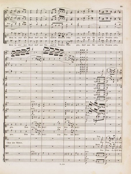 Euryanthe : grosse romantische Oper in drei Aufzügen / Dichtung von Helmine von Chezy ; geb: Freyinn von Klencke ; in Musik gesetzt von Carl Maria von Weber