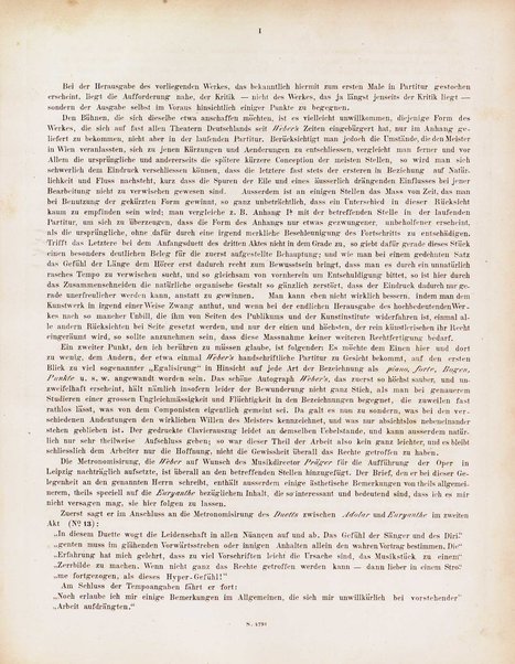 Euryanthe : grosse romantische Oper in drei Aufzügen / Dichtung von Helmine von Chezy ; geb: Freyinn von Klencke ; in Musik gesetzt von Carl Maria von Weber