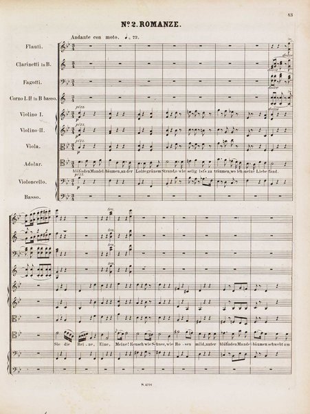 Euryanthe : grosse romantische Oper in drei Aufzügen / Dichtung von Helmine von Chezy ; geb: Freyinn von Klencke ; in Musik gesetzt von Carl Maria von Weber