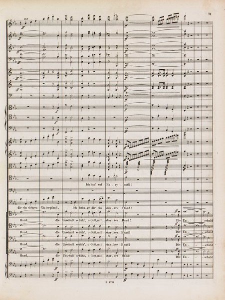 Euryanthe : grosse romantische Oper in drei Aufzügen / Dichtung von Helmine von Chezy ; geb: Freyinn von Klencke ; in Musik gesetzt von Carl Maria von Weber