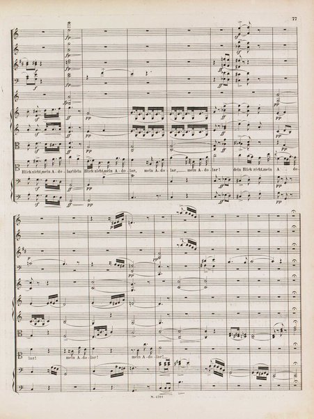 Euryanthe : grosse romantische Oper in drei Aufzügen / Dichtung von Helmine von Chezy ; geb: Freyinn von Klencke ; in Musik gesetzt von Carl Maria von Weber