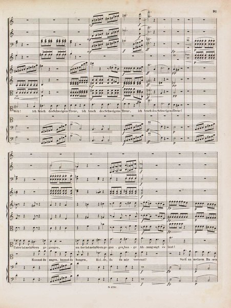 Euryanthe : grosse romantische Oper in drei Aufzügen / Dichtung von Helmine von Chezy ; geb: Freyinn von Klencke ; in Musik gesetzt von Carl Maria von Weber