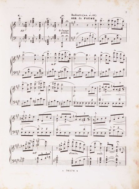 Souvenirs de Faust de Gounod pour piano : op. 179 / par Henri Rosellen