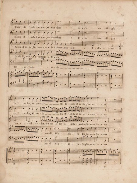 Gli oppressi liberati o sia Giuda Maccabeo : oratorio sacro / posta [!] in musica nell'anno 1746 da G. F. Handel ; tradotto in versi italiani e ridotto per il piano-forte dal B. L. C