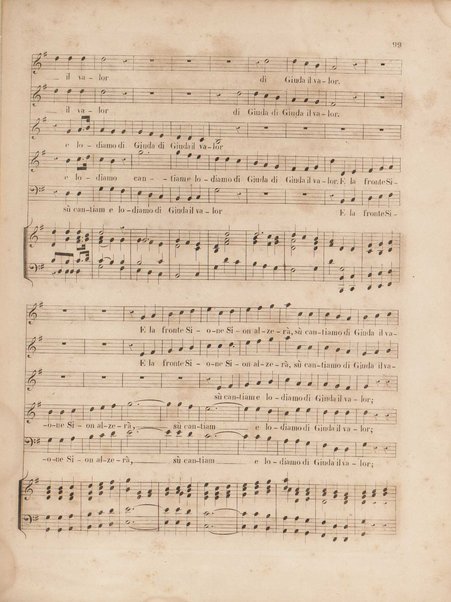 Gli oppressi liberati o sia Giuda Maccabeo : oratorio sacro / posta [!] in musica nell'anno 1746 da G. F. Handel ; tradotto in versi italiani e ridotto per il piano-forte dal B. L. C