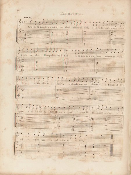 Gli oppressi liberati o sia Giuda Maccabeo : oratorio sacro / posta [!] in musica nell'anno 1746 da G. F. Handel ; tradotto in versi italiani e ridotto per il piano-forte dal B. L. C