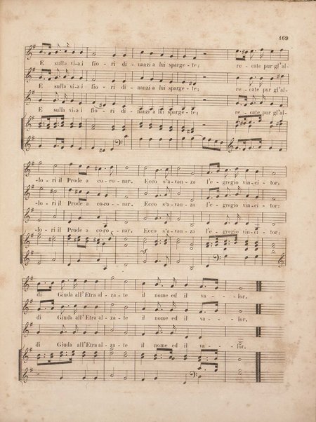 Gli oppressi liberati o sia Giuda Maccabeo : oratorio sacro / posta [!] in musica nell'anno 1746 da G. F. Handel ; tradotto in versi italiani e ridotto per il piano-forte dal B. L. C