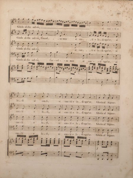 Gli oppressi liberati o sia Giuda Maccabeo : oratorio sacro / posta [!] in musica nell'anno 1746 da G. F. Handel ; tradotto in versi italiani e ridotto per il piano-forte dal B. L. C