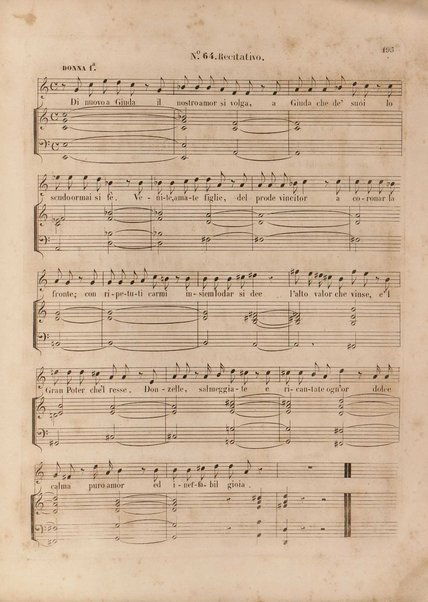 Gli oppressi liberati o sia Giuda Maccabeo : oratorio sacro / posta [!] in musica nell'anno 1746 da G. F. Handel ; tradotto in versi italiani e ridotto per il piano-forte dal B. L. C