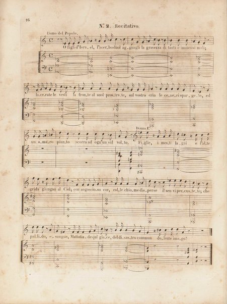 Gli oppressi liberati o sia Giuda Maccabeo : oratorio sacro / posta [!] in musica nell'anno 1746 da G. F. Handel ; tradotto in versi italiani e ridotto per il piano-forte dal B. L. C