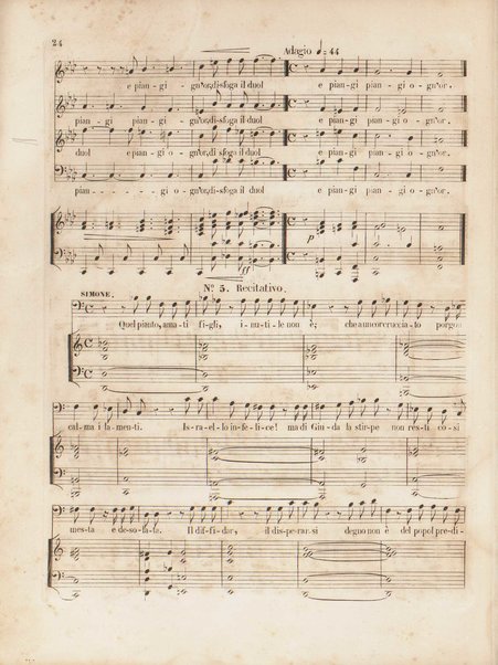 Gli oppressi liberati o sia Giuda Maccabeo : oratorio sacro / posta [!] in musica nell'anno 1746 da G. F. Handel ; tradotto in versi italiani e ridotto per il piano-forte dal B. L. C