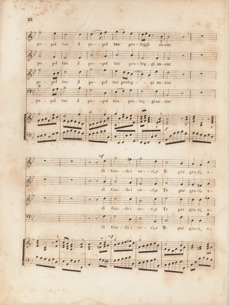 Gli oppressi liberati o sia Giuda Maccabeo : oratorio sacro / posta [!] in musica nell'anno 1746 da G. F. Handel ; tradotto in versi italiani e ridotto per il piano-forte dal B. L. C