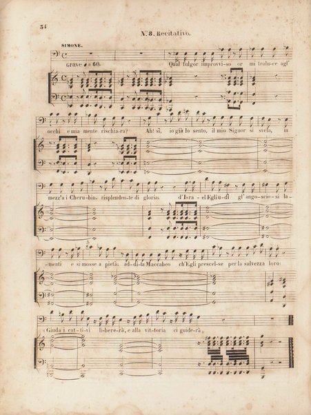 Gli oppressi liberati o sia Giuda Maccabeo : oratorio sacro / posta [!] in musica nell'anno 1746 da G. F. Handel ; tradotto in versi italiani e ridotto per il piano-forte dal B. L. C