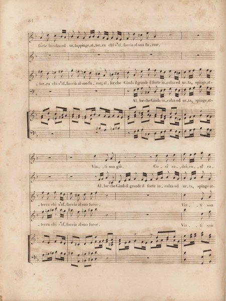 Gli oppressi liberati o sia Giuda Maccabeo : oratorio sacro / posta [!] in musica nell'anno 1746 da G. F. Handel ; tradotto in versi italiani e ridotto per il piano-forte dal B. L. C