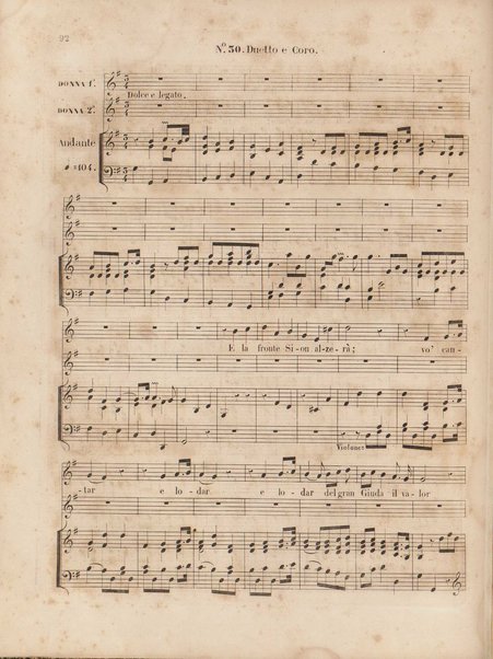 Gli oppressi liberati o sia Giuda Maccabeo : oratorio sacro / posta [!] in musica nell'anno 1746 da G. F. Handel ; tradotto in versi italiani e ridotto per il piano-forte dal B. L. C