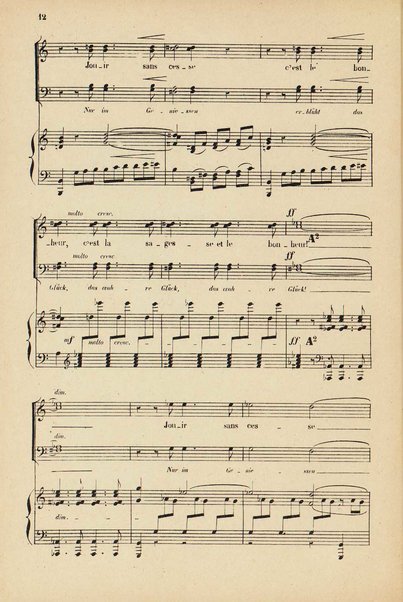 Les beatitudes : d'après l'Évangile / poëme de madame Colomb et traduction allemande de G. Fr. Reiss ; musique de César Franck