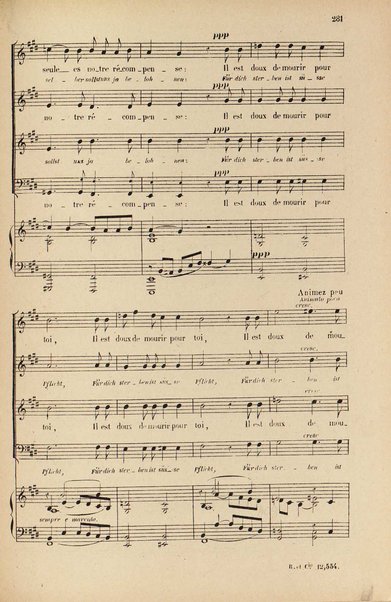 Les beatitudes : d'après l'Évangile / poëme de madame Colomb et traduction allemande de G. Fr. Reiss ; musique de César Franck