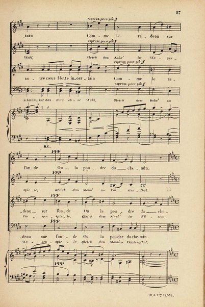 Les beatitudes : d'après l'Évangile / poëme de madame Colomb et traduction allemande de G. Fr. Reiss ; musique de César Franck