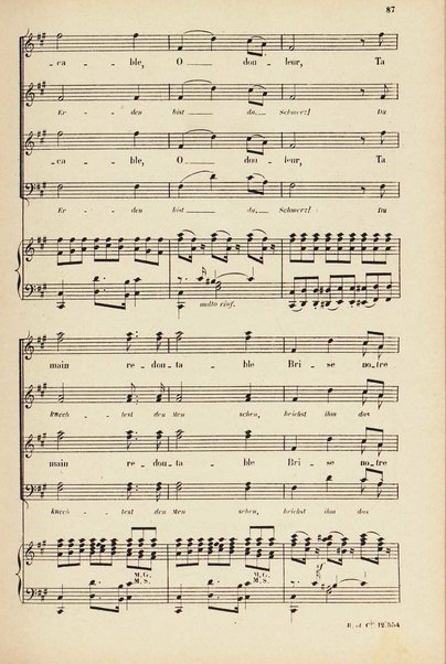 Les beatitudes : d'après l'Évangile / poëme de madame Colomb et traduction allemande de G. Fr. Reiss ; musique de César Franck