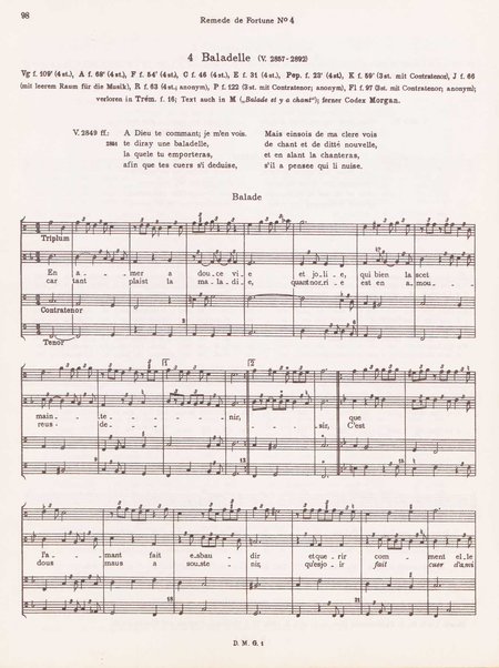 Balladen, Rondeaux und Virelais. 1