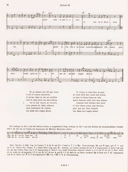 Balladen, Rondeaux und Virelais. 1