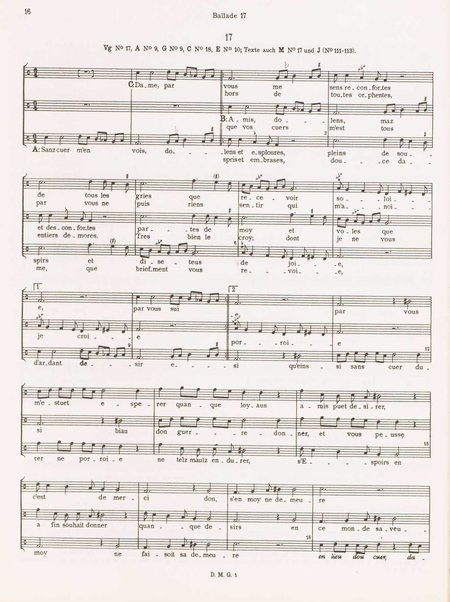 Balladen, Rondeaux und Virelais. 1