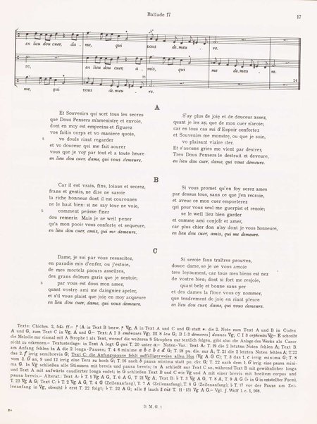 Balladen, Rondeaux und Virelais. 1