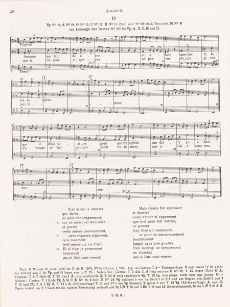 Balladen, Rondeaux und Virelais. 1