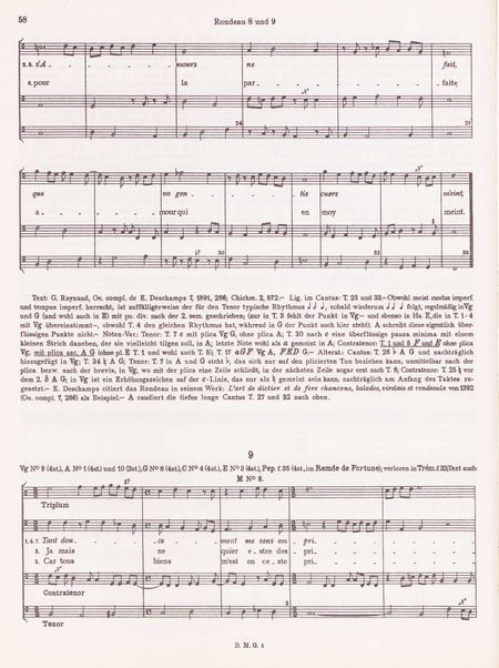 Balladen, Rondeaux und Virelais. 1