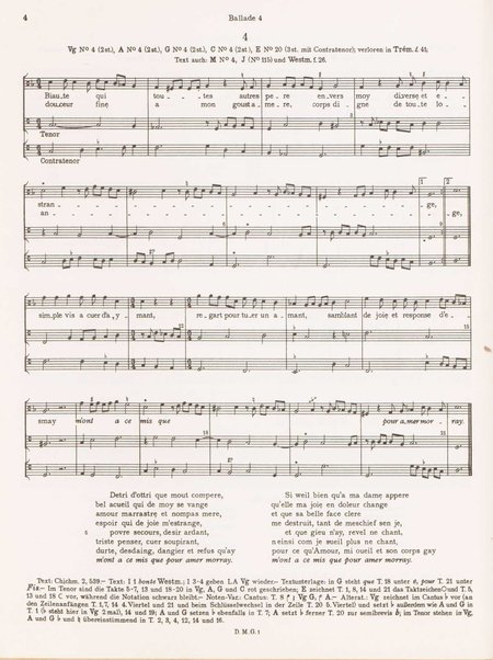 Balladen, Rondeaux und Virelais. 1