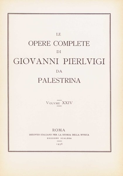 Il libro ottavo delle messe a 4,5 e 6 voci. 24