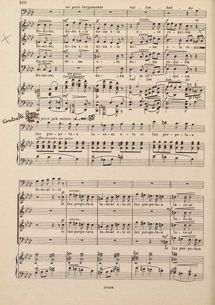 Messa da requiem a coro misto, baritono e orchestra / composta da G. Sgambati