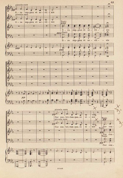 Messa da requiem a coro misto, baritono e orchestra / composta da G. Sgambati