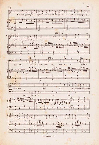 Giannina e Bernardone : dramma giocoso in due atti / musica di Domenico Cimarosa ; riduzione [per canto e pianoforte] del marchese F. D'Arcais