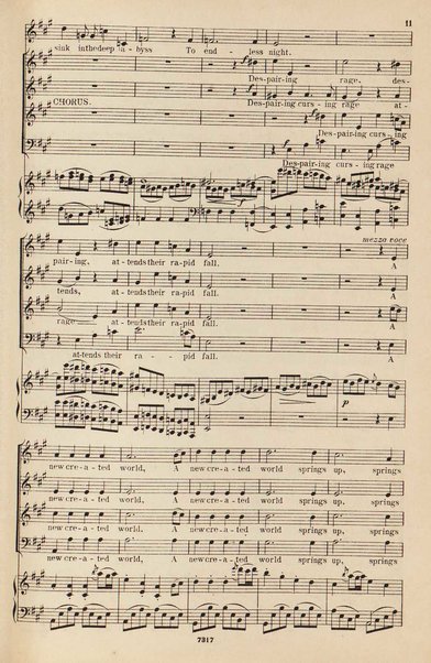 The creation : an oratorio / music by Joseph Haydn ; vocal score with a separate accompaniment for the organ, or pianoforte arranged by Vincent Novello