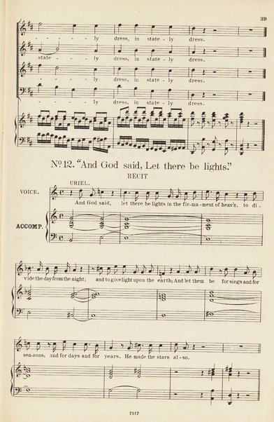 The creation : an oratorio / music by Joseph Haydn ; vocal score with a separate accompaniment for the organ, or pianoforte arranged by Vincent Novello