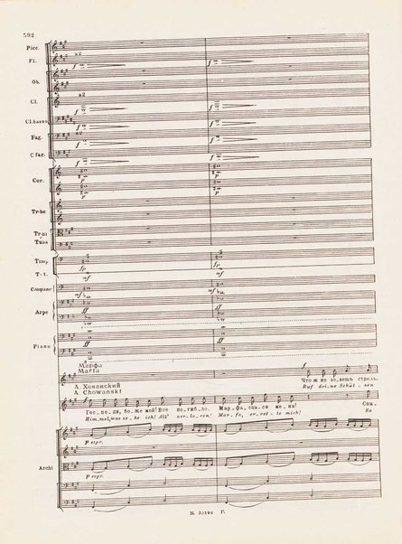 Hovanščina : narodnaja muzykalʹnaja drama v pjati dejstvijah / M. Musorgskij ; redaktcija P. Lamma ; instrumentovka D. Šostakoviča