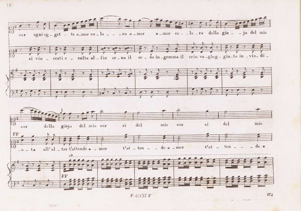 La straniera : melodramma / posto in musica da V. Bellini ; °ridotta con accompagnamento di piano forte dal sig maestro Luigi Truzzi!