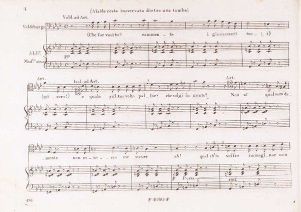 La straniera : melodramma / posto in musica da V. Bellini ; °ridotta con accompagnamento di piano forte dal sig maestro Luigi Truzzi!