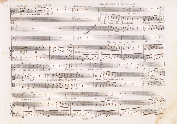 La straniera : melodramma / posto in musica da V. Bellini ; °ridotta con accompagnamento di piano forte dal sig maestro Luigi Truzzi!