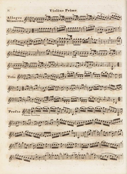 Sei quintetti per due violini, alto, et due violoncelli, concertanti. Violino primo