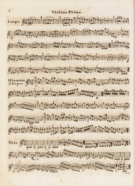 Sei quintetti per due violini, alto, et due violoncelli, concertanti. Violino primo