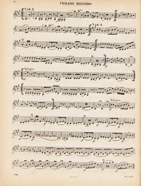 Contient les outres 5 quintours no. 1-3, 9 & 10. 2 Violino secondo