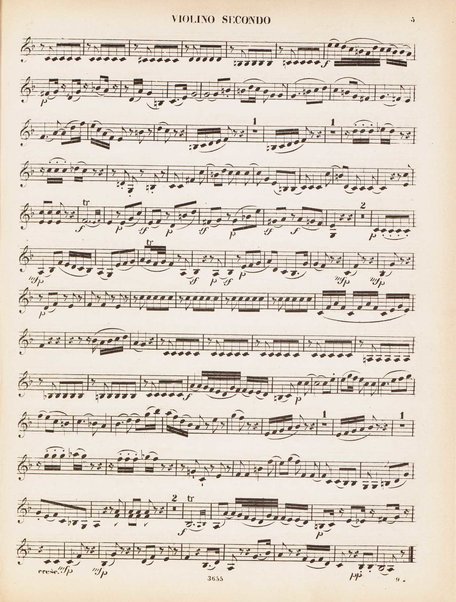 Contient les 5 celèbres quintours no. 4-8. 1 Violino secondo