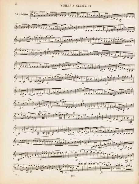 Contient les 5 celèbres quintours no. 4-8. 1 Violino secondo