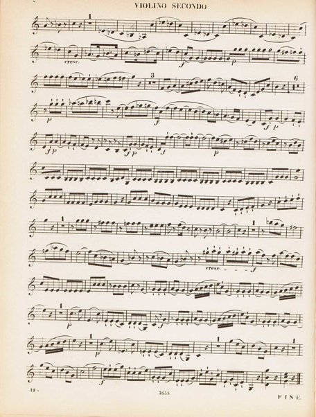 Contient les 5 celèbres quintours no. 4-8. 1 Violino secondo
