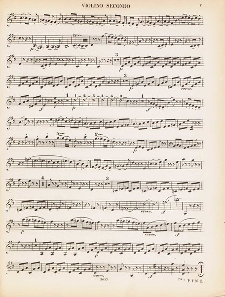 Contient les 5 celèbres quintours no. 4-8. 1 Violino secondo
