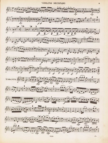 Contient les 5 celèbres quintours no. 4-8. 1 Violino secondo